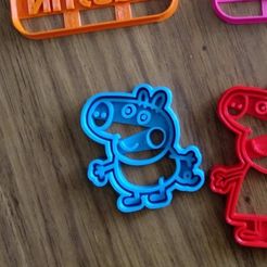 pepe.jpg STL file George Pig Cutting Cookie・Design to download and 3D print