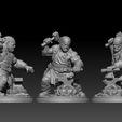 01.jpg Miniatura de ferreiro anão STL - Fantasy Forge Warrior
