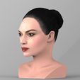 untitled.243.jpg Beautiful brunette woman bust ready for full color 3D printing TYPE 9