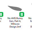 Zajet1-slika1.png Easter Bunny Ears Bundle - NO AMS - For Headphones and Headbands