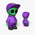 c0.jpg Lindo Alien Miniatura - Gorra - Chibi