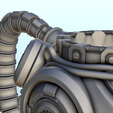 46.png Futuristic cyborg dice mug (6) - Holder Beer Can Storage Container Tower Soda Box DnD RPG Boardgame 33cl 25cl 12oz 16oz 50cl Beverage W40k 40 000 SciFi Futuristic