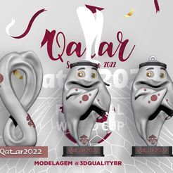 BPR_Render.jpg STL file qatar world cup mascot fifa・3D printing design to download, daianamesteves