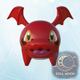 gigimon1.png Gigimon - Digimon Baby Typ II - 3D Modell für den Kunstharzdruck