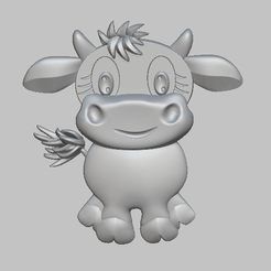 VACHE1.png STL file Cow, STL cow file・3D printable model to download, medlam