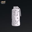 02-poly-grenade-cyberpunk-scifi-model-stand.jpg Poly Grenade - Cyberpunk Sci-Fi Grenade STL