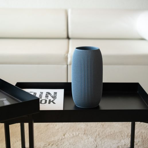 DSCF5474.jpg Elegant vase with ribbed pattern