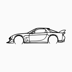 Mazda-Rx-7-Fd.png Fichier STL Mazda Rx-7 Fd・Idée pour impression 3D à télécharger