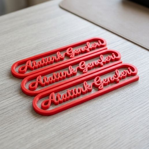 Ataturk Gencleri Bookmark STL – 3D Printable File