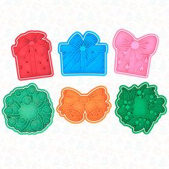 main.png Christmas elements cookie cutter set of 6