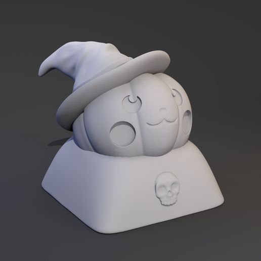pumpkin_keycap1.jpg Pumpkin Keycap - DIGITAL FILES FOR 3D PRINTING - KEYCAP FOR MECHANICAL KEYBOARD