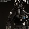 asm gata oe (/f SL es SIXTH SCALE FIGURE q 7 iN mo Sideshow exclusive Star Wars Tie Pilot style replacement blaster pistol for 1:12 1:6 figures and 1:1 cosplay