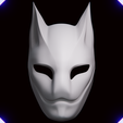 z31.png Kitsune Demon Fox Mask Mascara de Zorro Kitsune 3