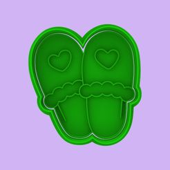 untitled.12.jpg STL file COOKIE CUTTER AND SLIPPER STAMP・3D printing template to download