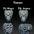 Torsos.jpg Greater Good Space Bugs -- Crisis Team