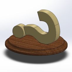 Trophy.PNG Free STL file Question Mark Trophy・Design to download and 3D print