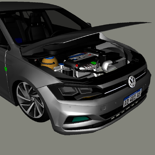 立体・オブジェ VIRTUS 🚗 VOLKSWAGEN VIRTUS 2018 (.DFF)・ 3D File for ・Cults