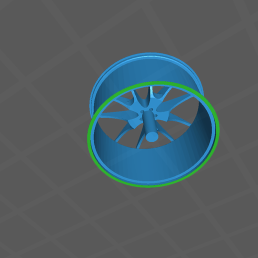 1/24 Scale OEM BMW Rims 18 inc ( 19.5 mm ) 3D model