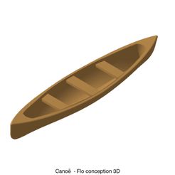 Canoe.jpg Download STL file Canoe 1/87 • 3D printable template, fanfy54