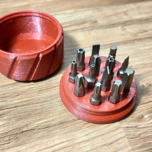Screwdriver bits box 3D model