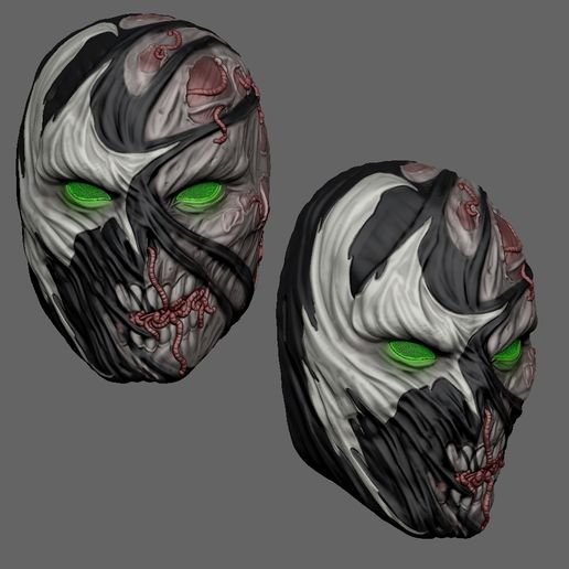 😷 Spawn Face Mask・ STL File for 3D printing・Cults