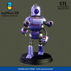 001_Campeon_2_Color.jpg STL file Champion 2 of the Invader Robots Warband | 3D print models.・3D printing design to download, My_Minis_3D