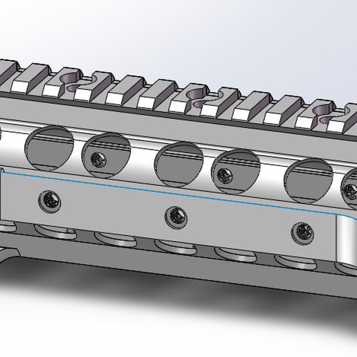 KAC URX3 RAIL Knight's Armament 3D model