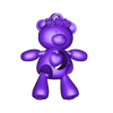 STL file TEDDY, ARTICULATED AND FIDGET KEYCHAIN printed in place without  supports・Model to download and 3D print・Cults