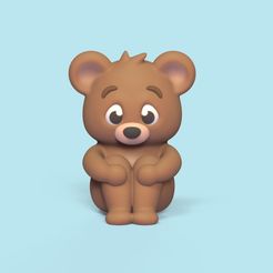 Cod130-Sad-Bear-1.jpeg 3D file Sad Bear・3D printable model to download