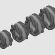 ze ne Double braided wire bead and charm 3D print model