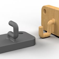 wall-hook-different-colours-view.jpg Rectangular Wall hook with rounded edges.