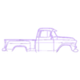 apache 31.stl Wall Silhouette: Chevrolet Set