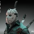 102723-Wicked-Jason-Voorhees-Sculpture-image-006.jpg WICKED HORROR JASON BUST: TESTED AND READY FOR 3D PRINTING