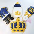 CookiesCrown01s.jpg Royal Prince Baby Shower Cookie Cutter Set