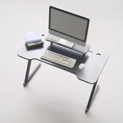 🖥️ Miniature Computer Set | PC Desk | Mini Mac for Doll 1/12 scale・ STL ...