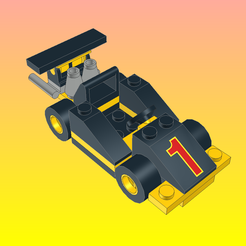 New-Model-02.png OBJ file NotLego Lego Racing car Model 1088・3D printable design to download