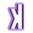 k_Low_case.stl heinrich - alphabet font - cookie cutter