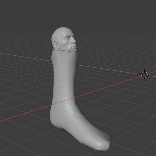 Dwayne the sock johnson 3D model