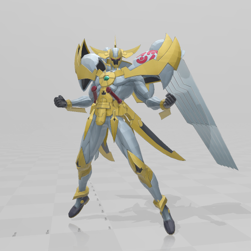 🐉 Yugioh Zexal Número 39 Utopia Modelo de Impressão 3d Figura