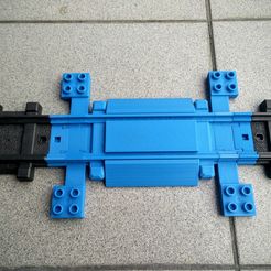 IMG_20160926_133914.jpg Archivo STL Playmobil rails crossing with lego duplo adapter・Modelo para descargar e imprimir en 3D