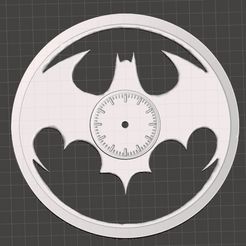 BATMAN-clock-b.jpg STL file BATMAN CLOCK・3D printer model to download