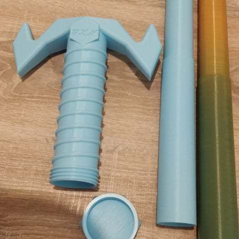 5.jpg Collapsible Sword - Épée dépliable - No support / Print In place Version 1