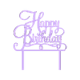 Incredible Krunk-Juttuli.stl Happy Birthday Cake Topper