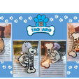 Imagen7.png STL file Set x24 Dog tags ( work from home)・Model to download and 3D print