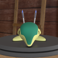 GEN-2-B-CYNDA0000.png STL file Cyndaquil ( 4 Pen stand )・3D print model to download