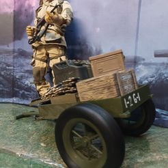 США Второй мировой войны 1943 M3A4 утилита ручная тележка плюс M53 Cushman десантник скутер мод реплика для wwii диорамы