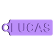 lucas.stl Porta-chaves com nome Lucas