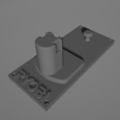 Ryobi-Hedge-Trimmer-Mount.jpg STL file Ryobi Vertical Tool mount(Hedge Trimmer, pruner)・Template to download and 3D print