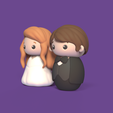 WeddingCakeTopper3.png Archivo 3D Adorno para tarta de boda・Objeto imprimible en 3D para descargar