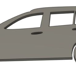 ToyotaRav4_silhouette.jpg STL file 2022 Toyota RAV4 silhouette keychain・3D printing idea to download